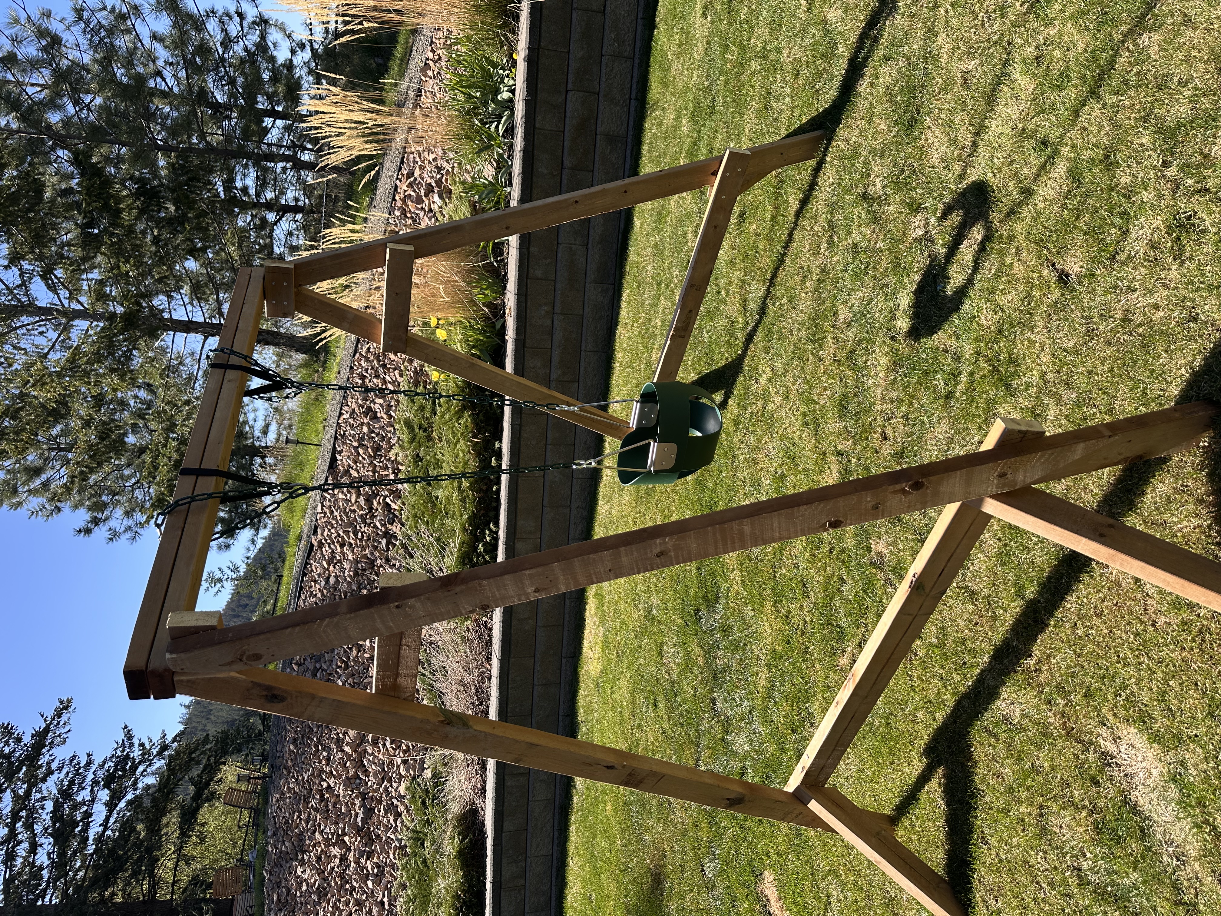 Self-supporting swing built for my niece